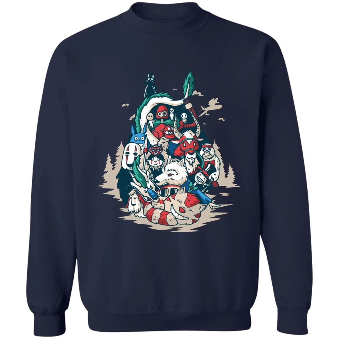 Ghibli Universe In Totoro Shape Sweatshirt 7 Ghibli Universe In Totoro Shape Sweatshirt - Image 5