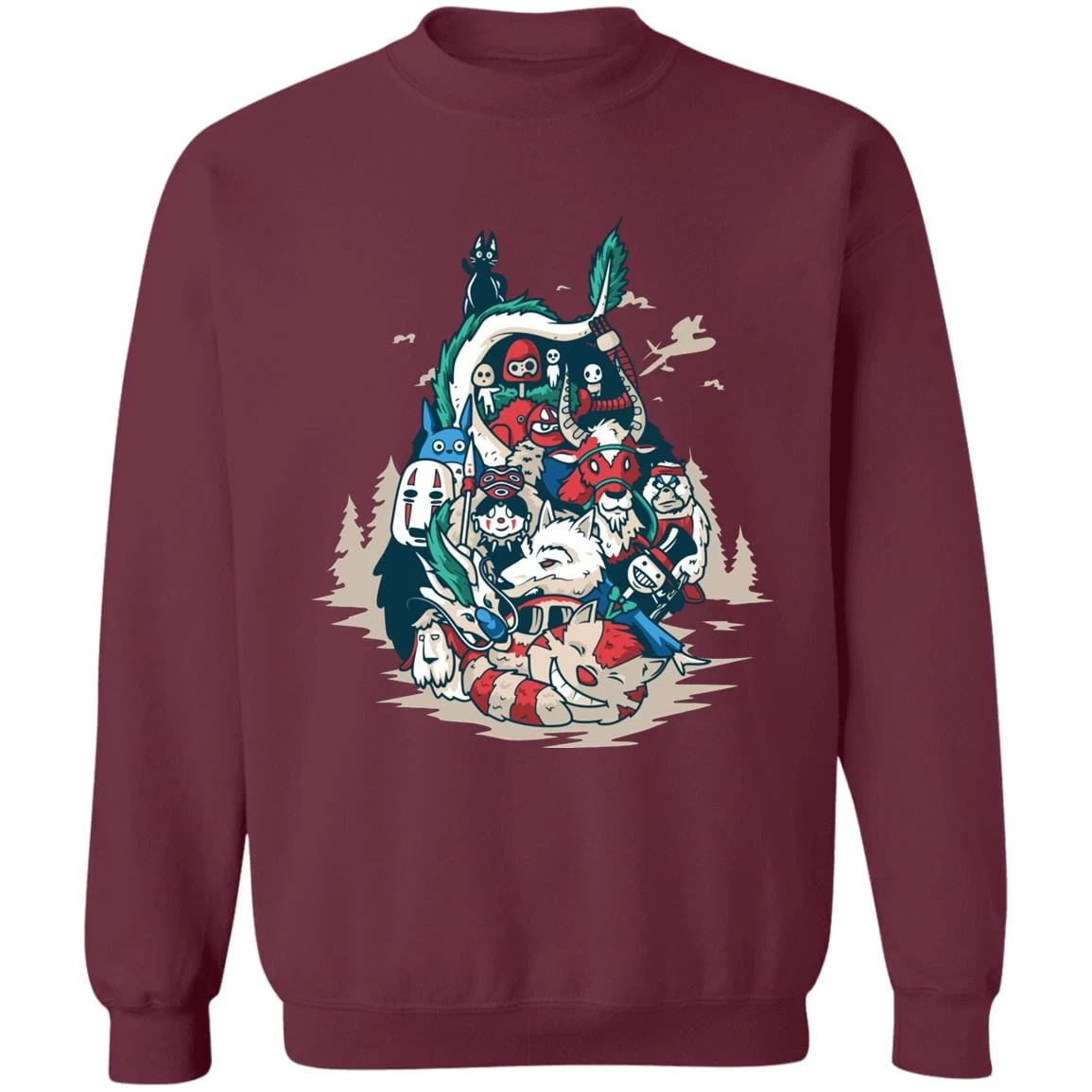 Ghibli Universe In Totoro Shape Sweatshirt 6 Ghibli Universe In Totoro Shape Sweatshirt - Image 4