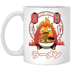 Howl’s Moving Castle – Calcifer Loves Ramen Mug