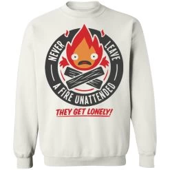 Howl’s Moving Castle – Never Leave A Fire Sweatshirt
