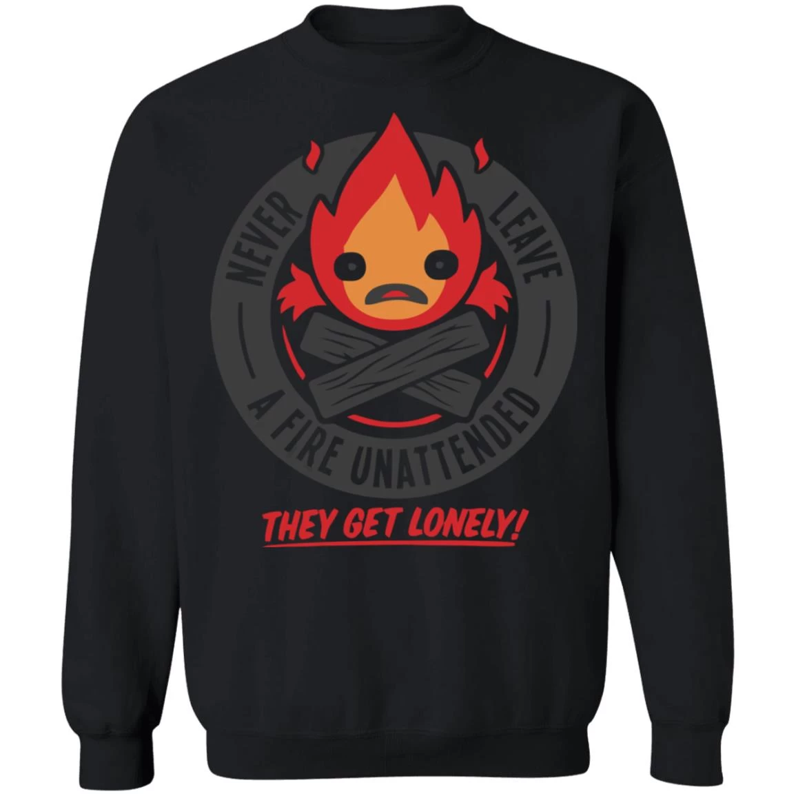 Howl’s Moving Castle – Never Leave A Fire Sweatshirt 4 Howl’s Moving Castle – Never Leave A Fire Sweatshirt - Image 2