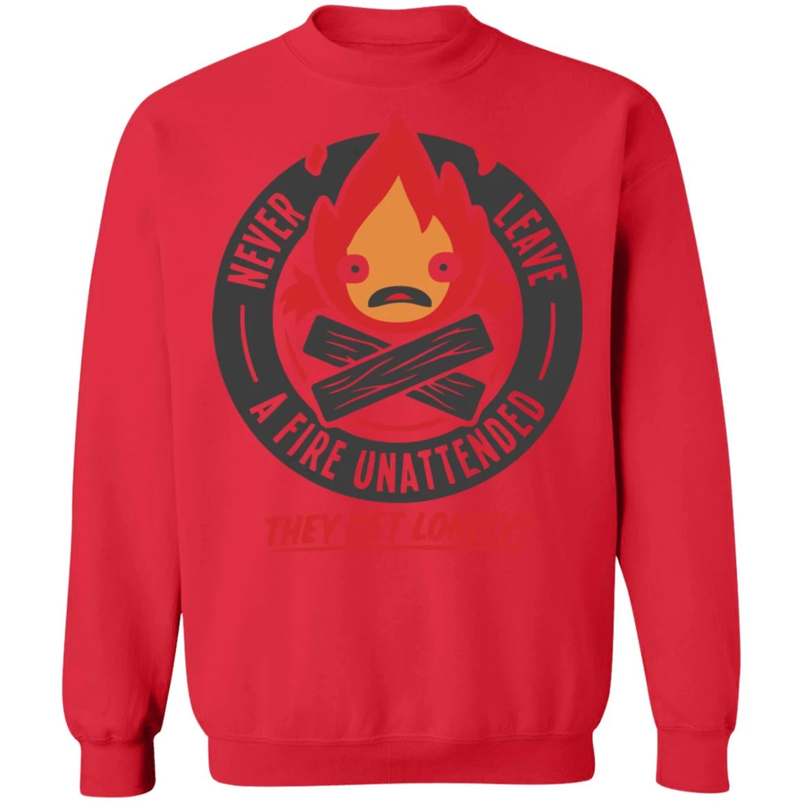 Howl’s Moving Castle – Never Leave A Fire Sweatshirt 7 Howl’s Moving Castle – Never Leave A Fire Sweatshirt - Image 5