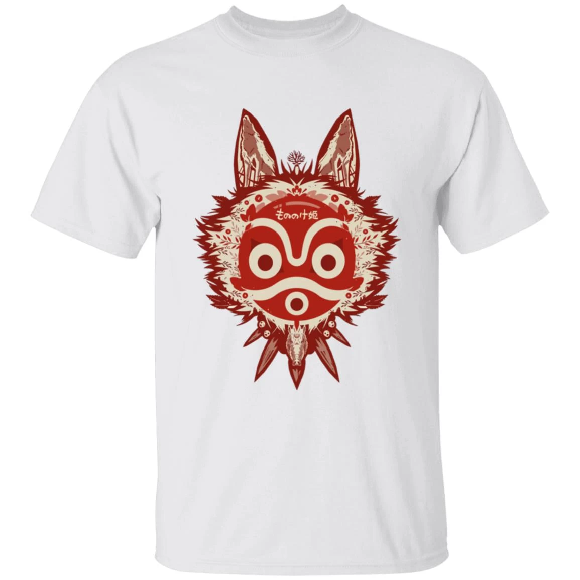 Princess Mononoke Mask T Shirt Unisex 3 Princess Mononoke Mask T Shirt Unisex