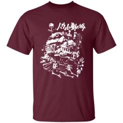 Howl’s Castle In Black And White T Shirt -Ghibli Shop redirect12132020071224 5