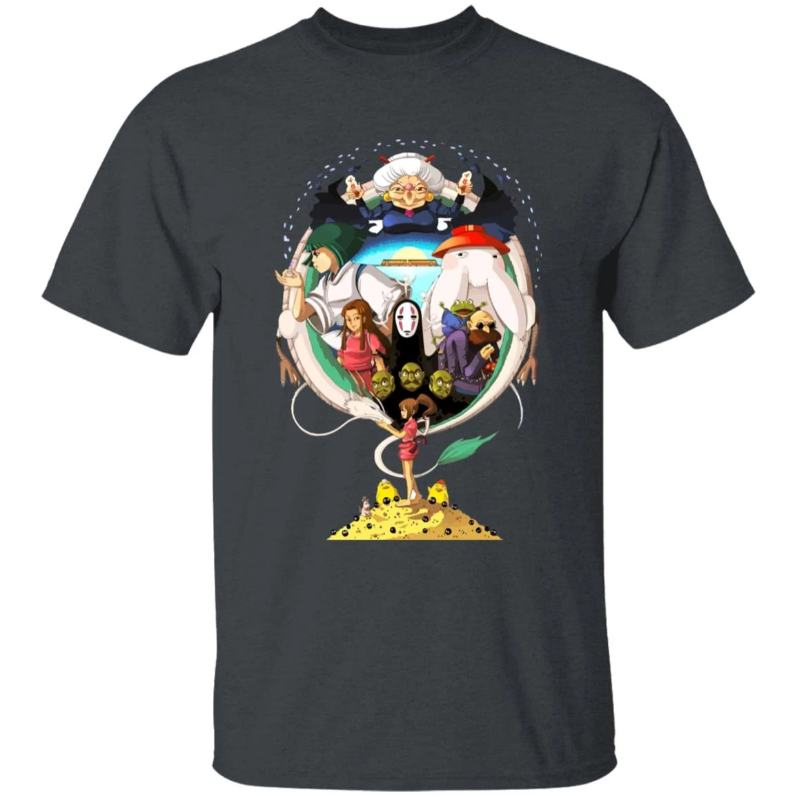 Spirited Away Characters Compilation T Shirt Unisex 5 Spirited Away Characters Compilation T Shirt Unisex - Image 3