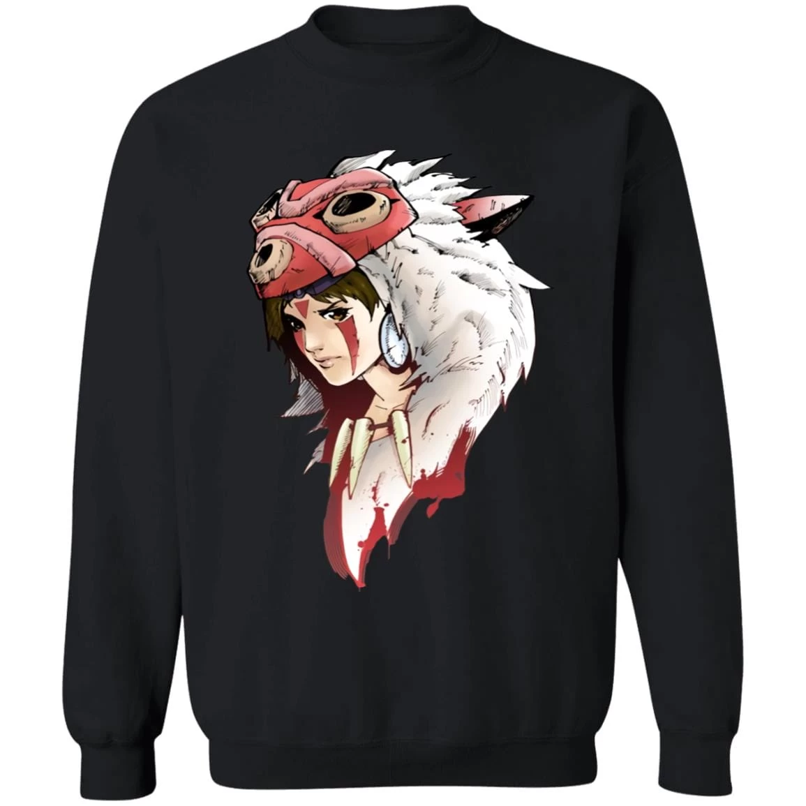 Angry Princess Mononoke Sweatshirt 5 Angry Princess Mononoke Sweatshirt - Image 3