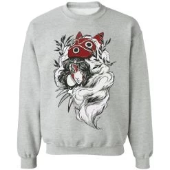 Princess Mononoke Black And White Fanart Sweatshirt 36 Princess Mononoke Black And White Fanart Sweatshirt -Ghibli Shop redirect12132021041207 4