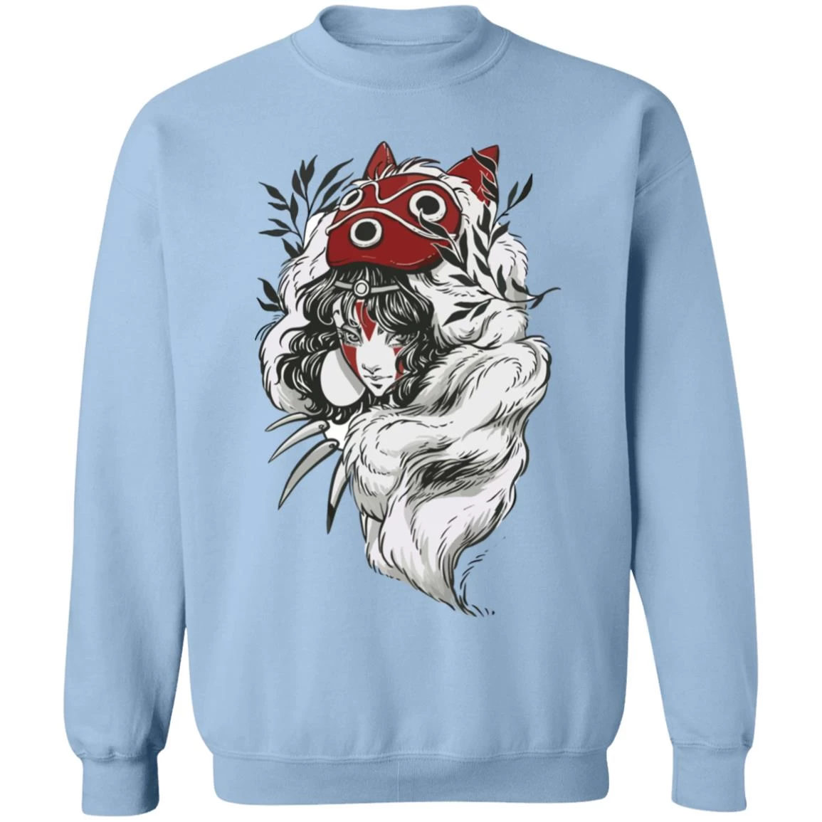 Princess Mononoke Black And White Fanart Sweatshirt 10 Princess Mononoke Black And White Fanart Sweatshirt - Image 8