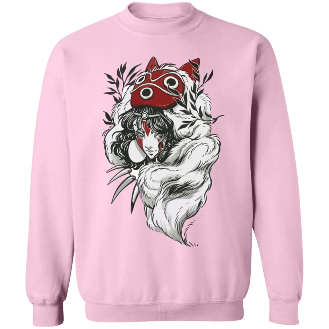 Princess Mononoke Black And White Fanart Sweatshirt 15 Princess Mononoke Black And White Fanart Sweatshirt - Image 13