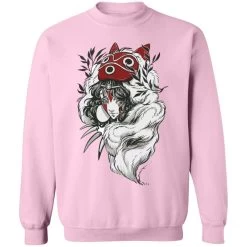 Princess Mononoke Black And White Fanart Sweatshirt 28 Princess Mononoke Black And White Fanart Sweatshirt -Ghibli Shop redirect12132021041208 4