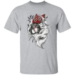 Princess Mononoke Black And White Fanart T Shirt -Ghibli Shop redirect12132021041233 8