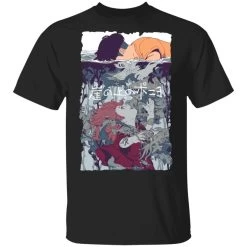 Ponyo And Sosuke Creative Art T Shirt Unisex -Ghibli Shop redirect12162020011237 2