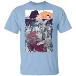 Ponyo And Sosuke Creative Art T Shirt Unisex -Ghibli Shop redirect12162020011237