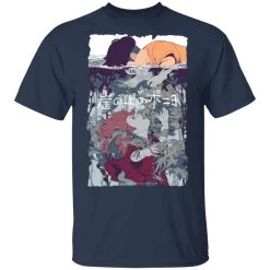 Ponyo And Sosuke Creative Art T Shirt Unisex -Ghibli Shop redirect12162020011238 1
