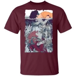 Ponyo And Sosuke Creative Art T Shirt Unisex -Ghibli Shop redirect12162020011238