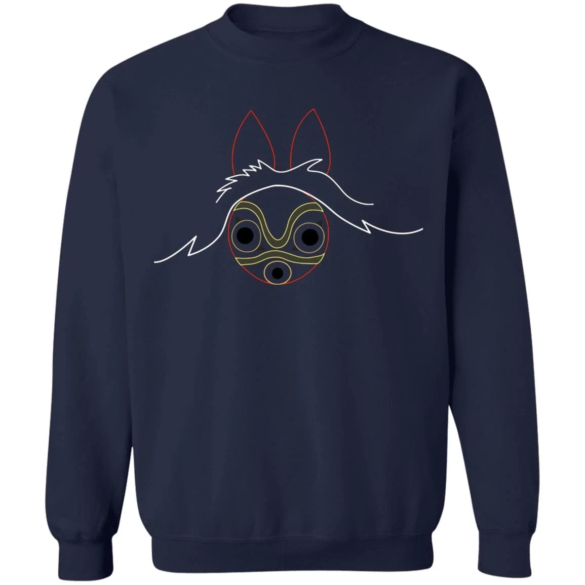 Princess Mononoke Minimalist Sweatshirt Unisex 6 Princess Mononoke Minimalist Sweatshirt Unisex - Image 4