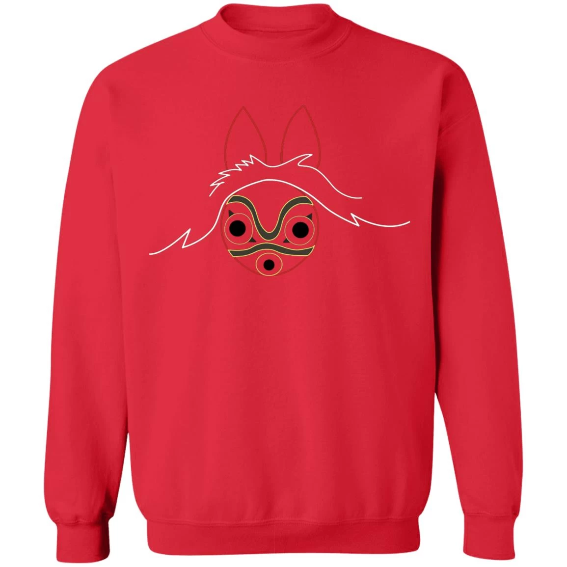 Princess Mononoke Minimalist Sweatshirt Unisex 7 Princess Mononoke Minimalist Sweatshirt Unisex - Image 5