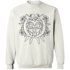 Princess Mononoke Mask In Black And White Sweatshirt Unisex 28 Princess Mononoke Mask In Black And White Sweatshirt Unisex -Ghibli Shop redirect12162020021224 1 1