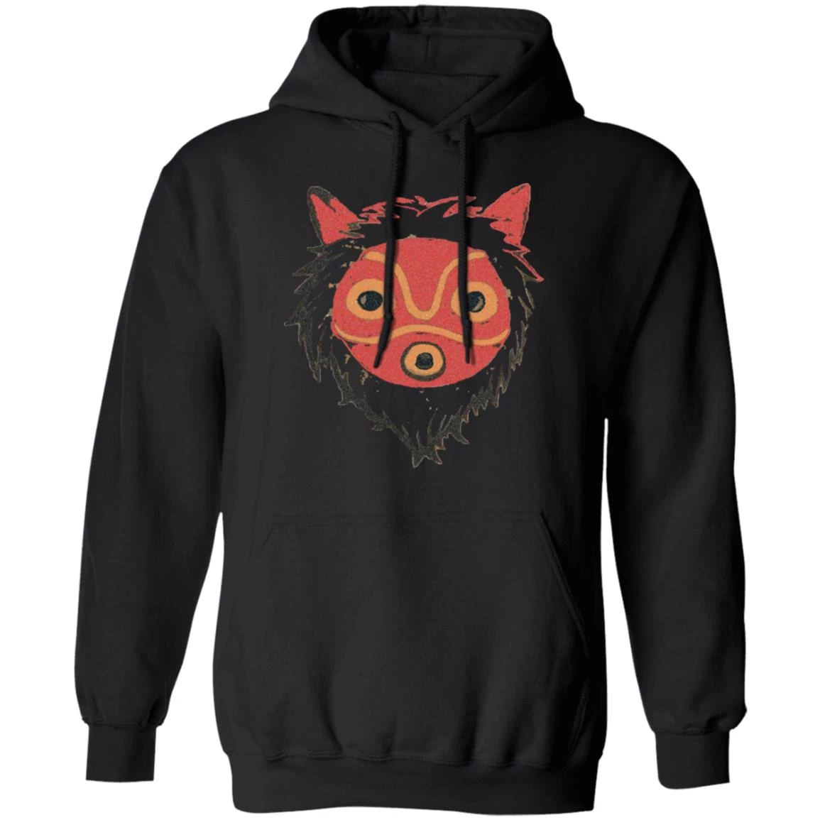 Mononoke – Wolf Princess Hoodie Unisex 4 Mononoke – Wolf Princess Hoodie Unisex - Image 2