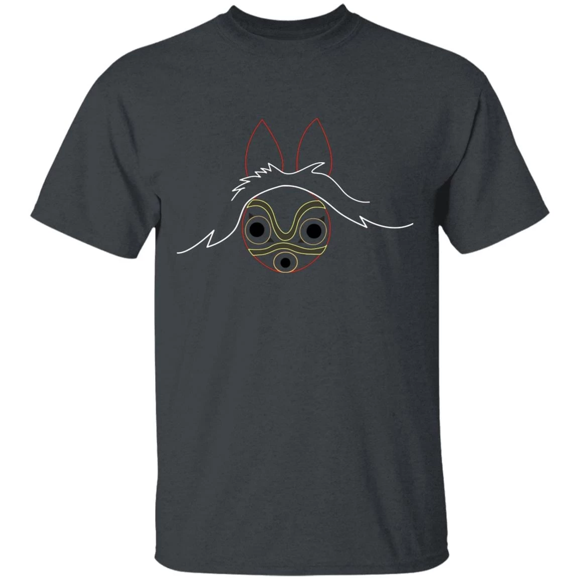 Princess Mononoke Minimalist T Shirt Unisex 14 Princess Mononoke Minimalist T Shirt Unisex - Image 12