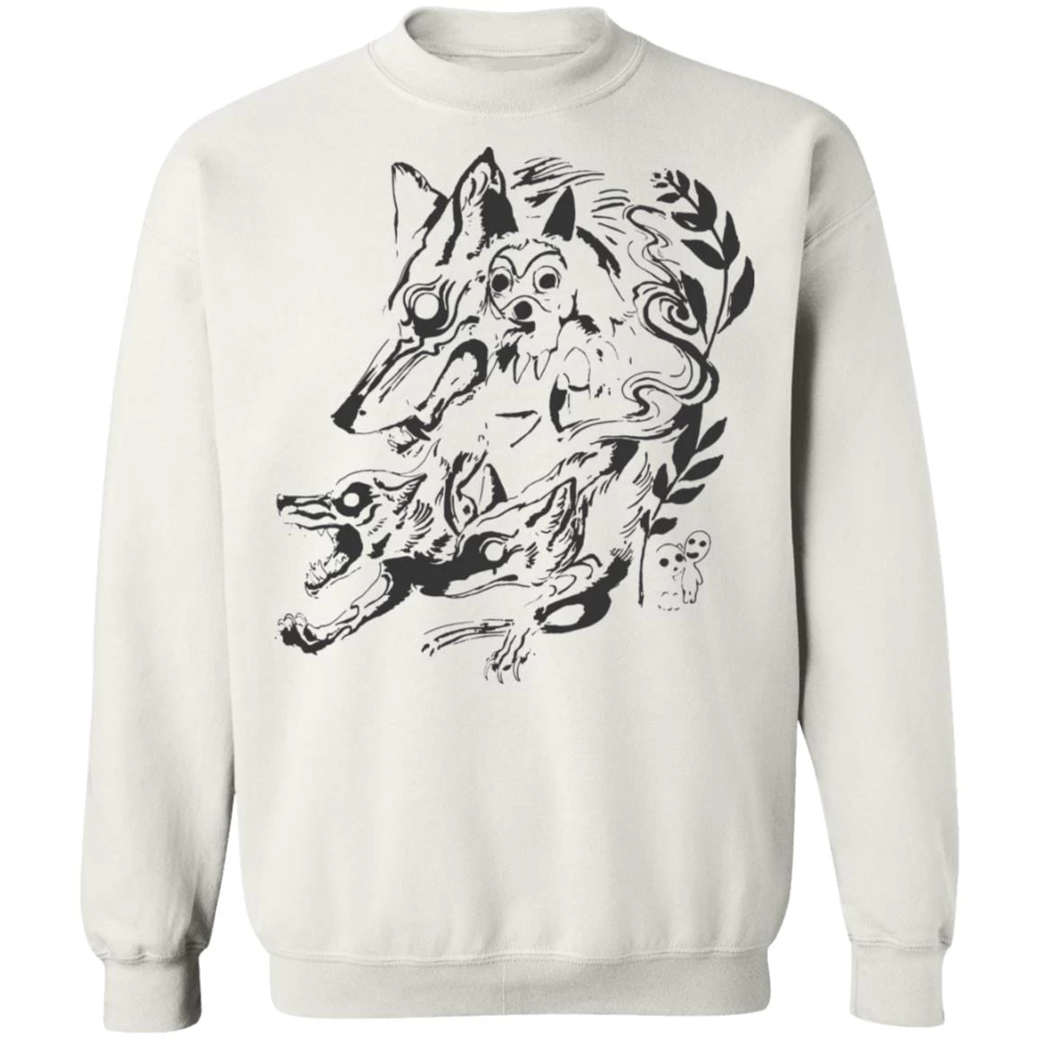 Princess Mononoke And The Wolf Creative Art Sweatshirt Unisex 3 Princess Mononoke And The Wolf Creative Art Sweatshirt Unisex