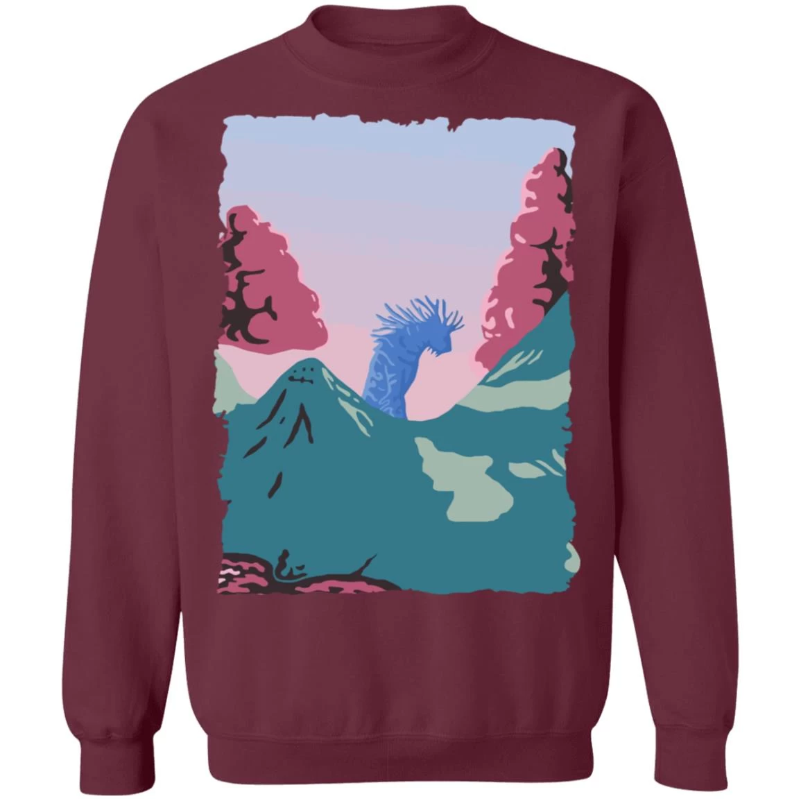 Princess Mononoke – Shishigami Night Time Sweatshirt Unisex 5 Princess Mononoke – Shishigami Night Time Sweatshirt Unisex - Image 3