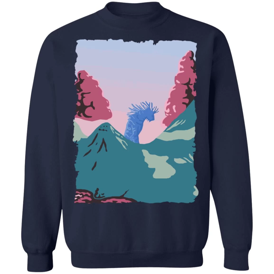 Princess Mononoke – Shishigami Night Time Sweatshirt Unisex 6 Princess Mononoke – Shishigami Night Time Sweatshirt Unisex - Image 4