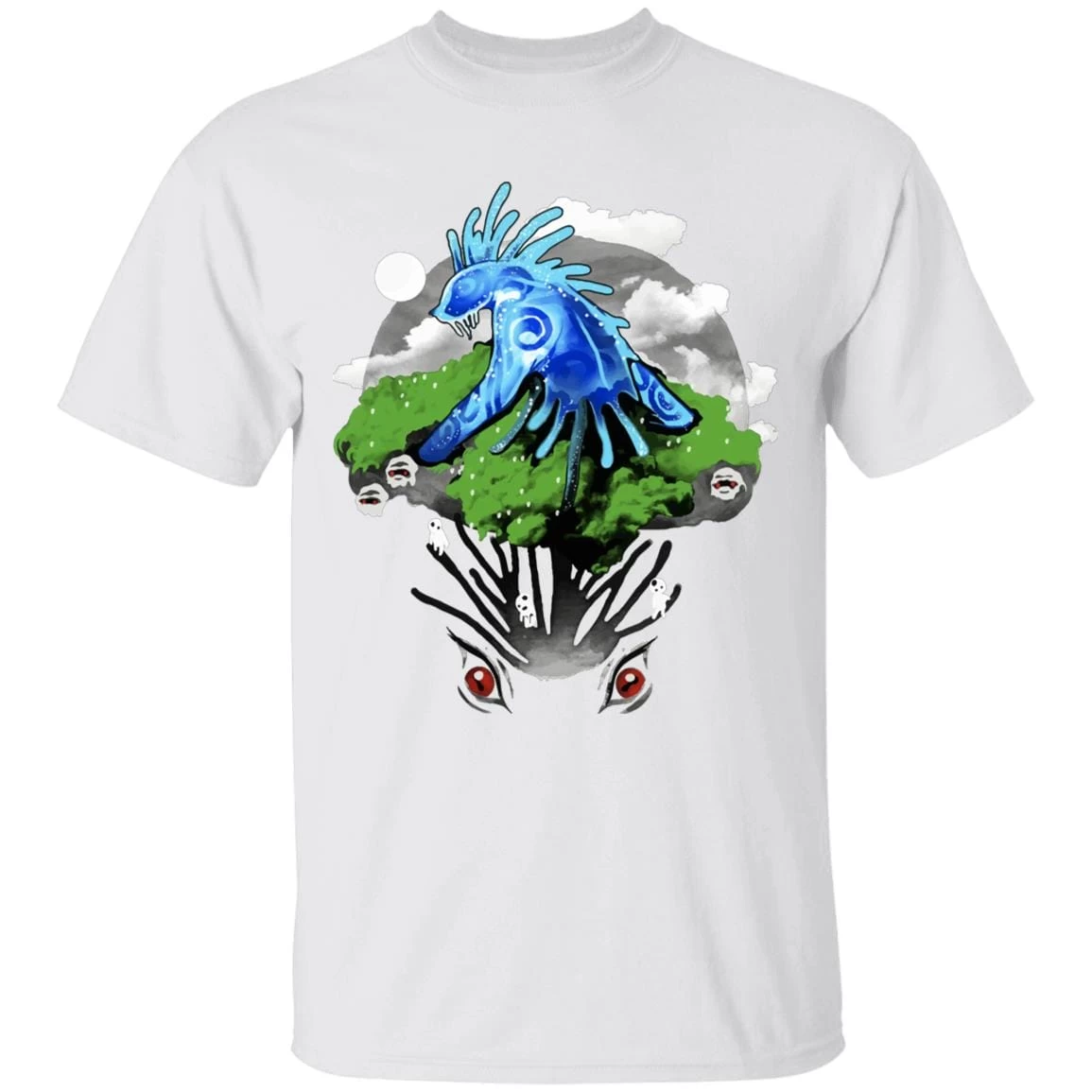 Princess Mononoke – Shishigami Essential T Shirt 3 Princess Mononoke – Shishigami Essential T Shirt