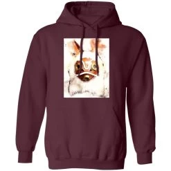 Princess Mononoke Mask Watercoloured Classic Hoodie -Ghibli Shop redirect12172020111231 7
