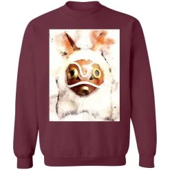 Princess Mononoke Mask Watercoloured Classic Sweatshirt 30 Princess Mononoke Mask Watercoloured Classic Sweatshirt -Ghibli Shop redirect12172020111241 3 1