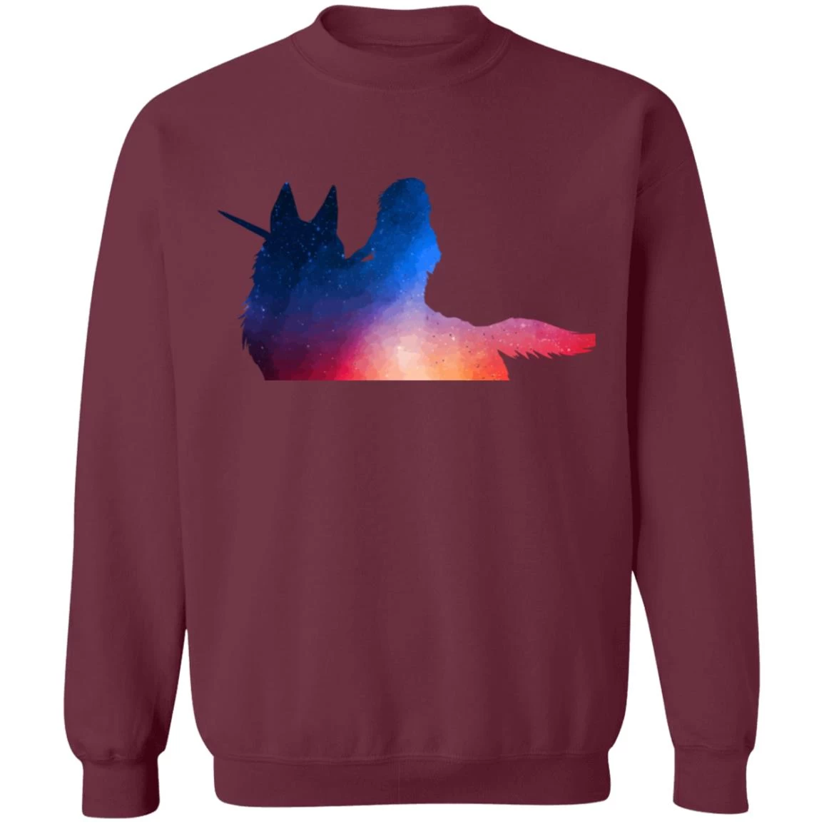 Princess Mononoke Rainbow Style Sweatshirt 5 Princess Mononoke Rainbow Style Sweatshirt - Image 3