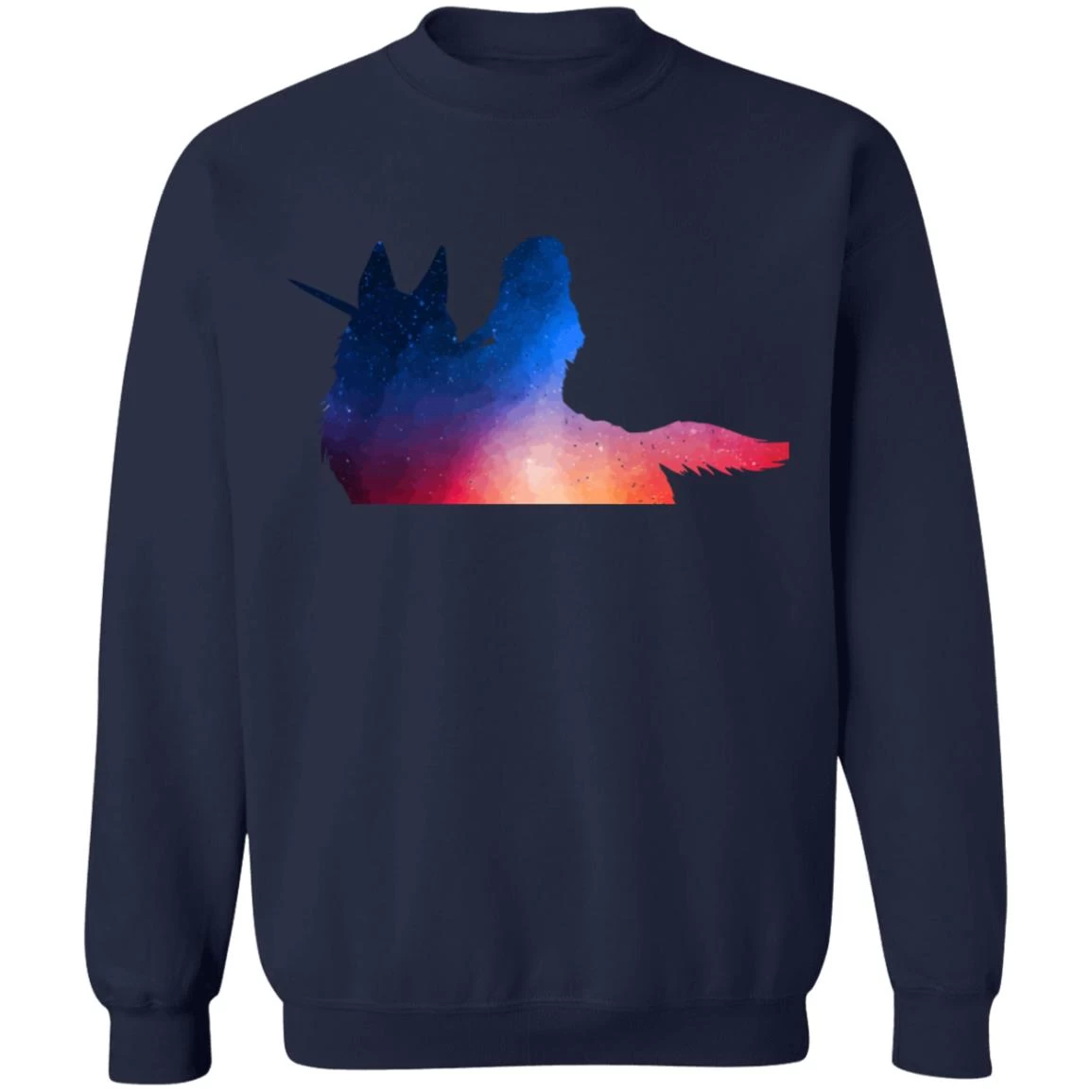 Princess Mononoke Rainbow Style Sweatshirt 6 Princess Mononoke Rainbow Style Sweatshirt - Image 4