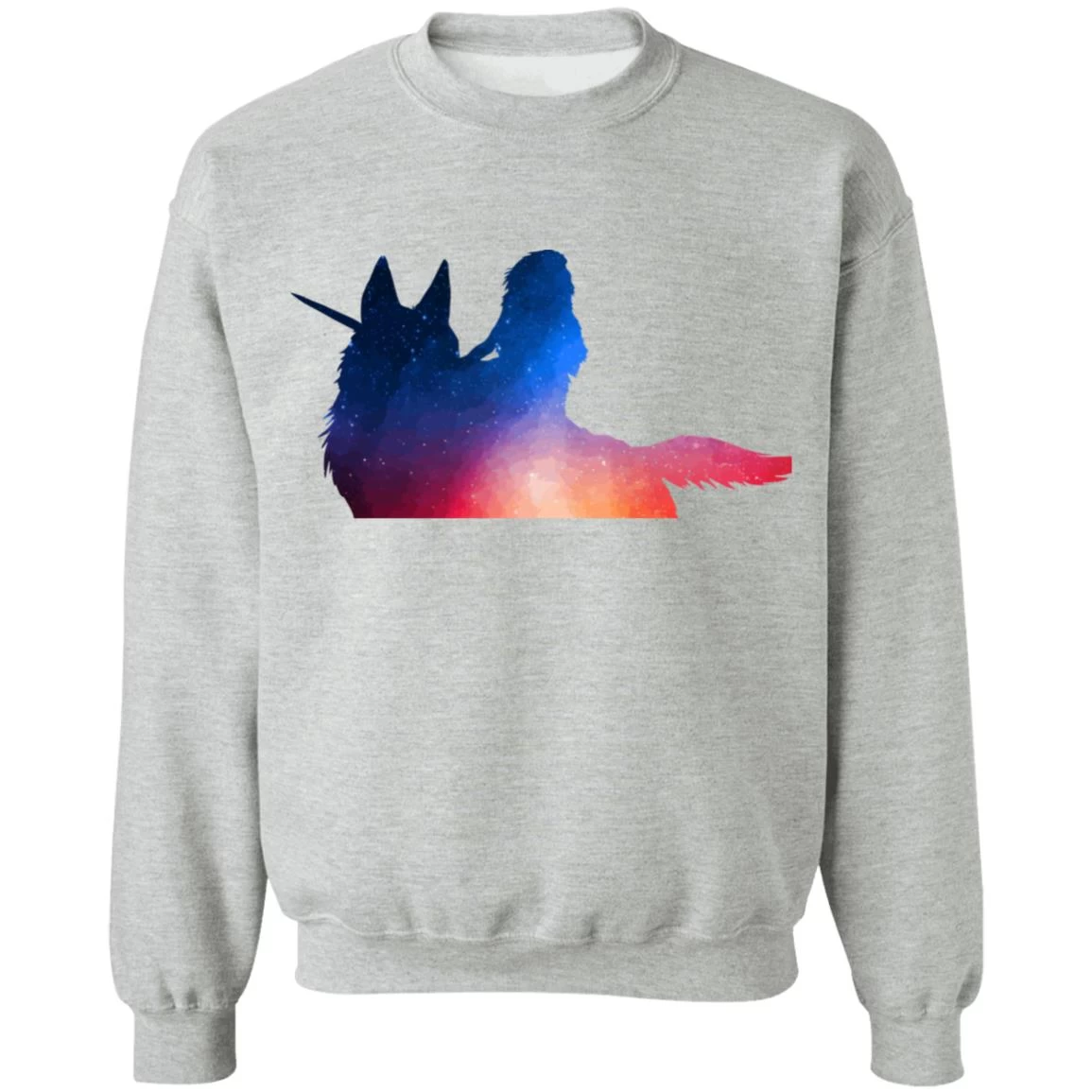 Princess Mononoke Rainbow Style Sweatshirt 11 Princess Mononoke Rainbow Style Sweatshirt - Image 9