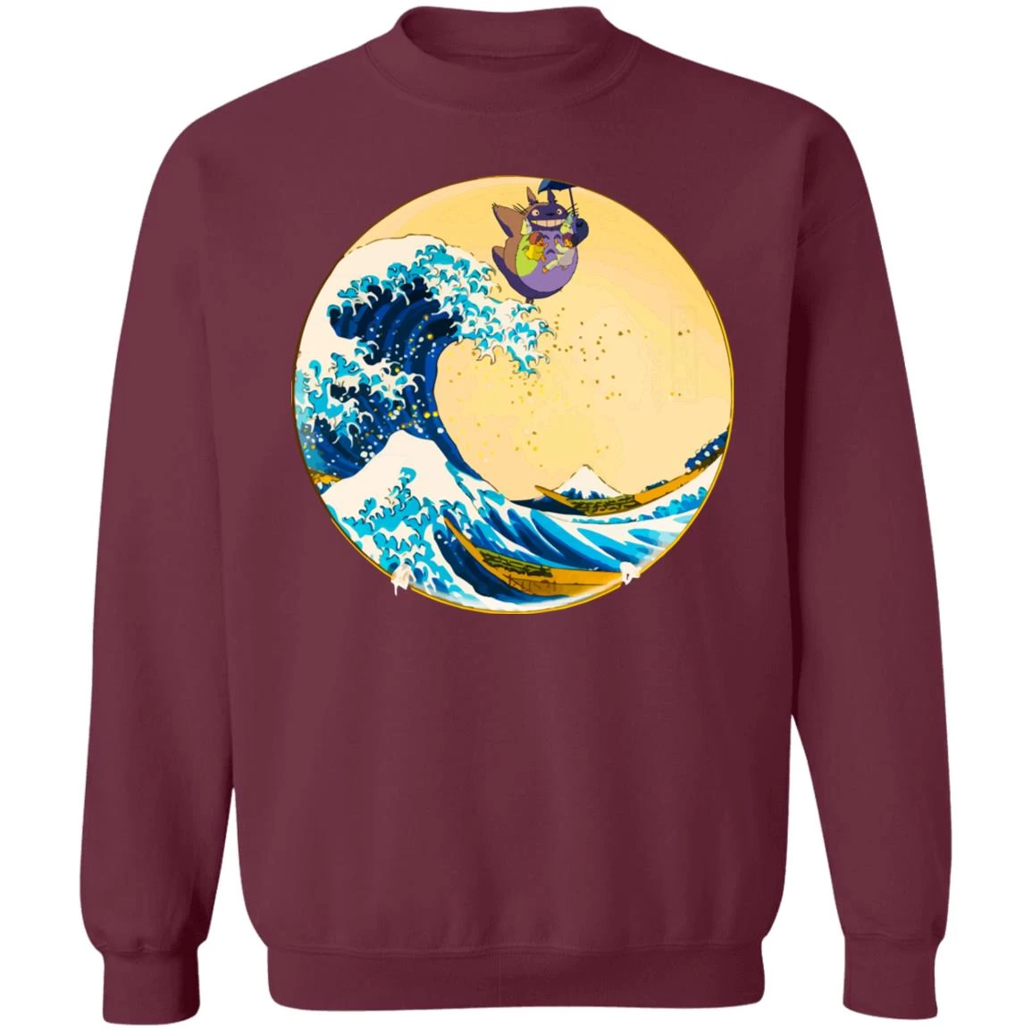Totoro On The Waves Sweatshirt Unisex 6 Totoro On The Waves Sweatshirt Unisex - Image 4