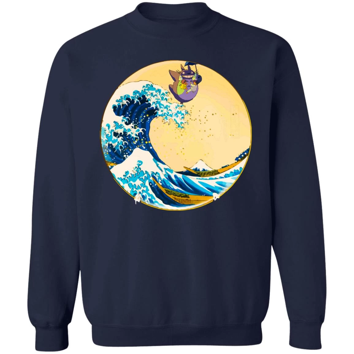 Totoro On The Waves Sweatshirt Unisex 7 Totoro On The Waves Sweatshirt Unisex - Image 5