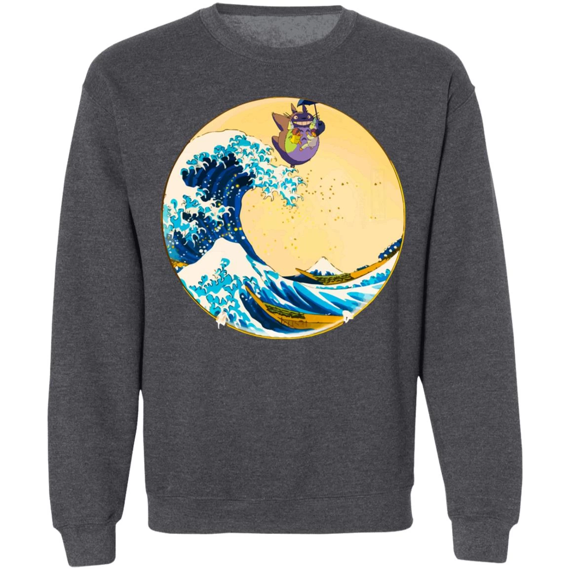 Totoro On The Waves Sweatshirt Unisex 9 Totoro On The Waves Sweatshirt Unisex - Image 7