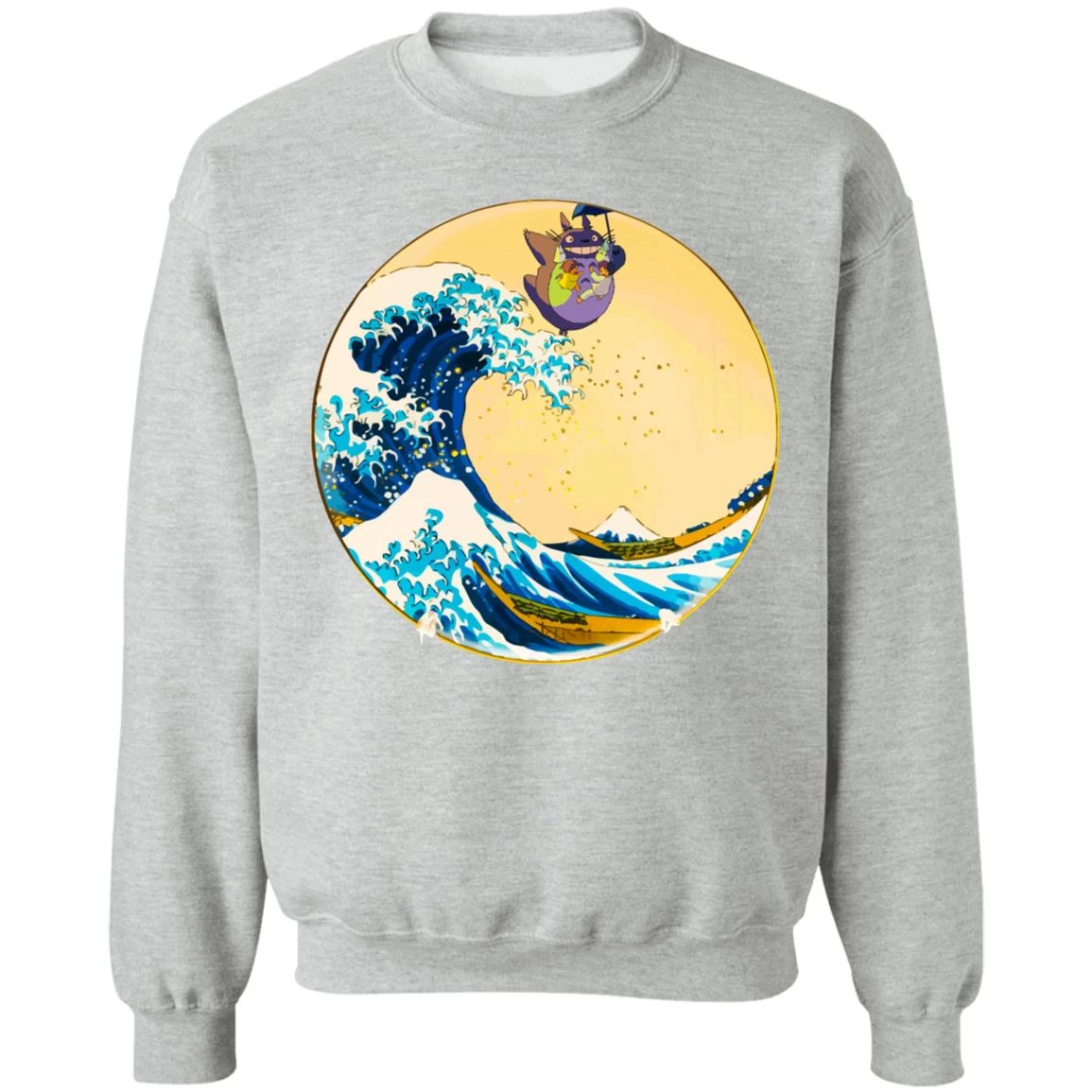 Totoro On The Waves Sweatshirt Unisex 3 Totoro On The Waves Sweatshirt Unisex
