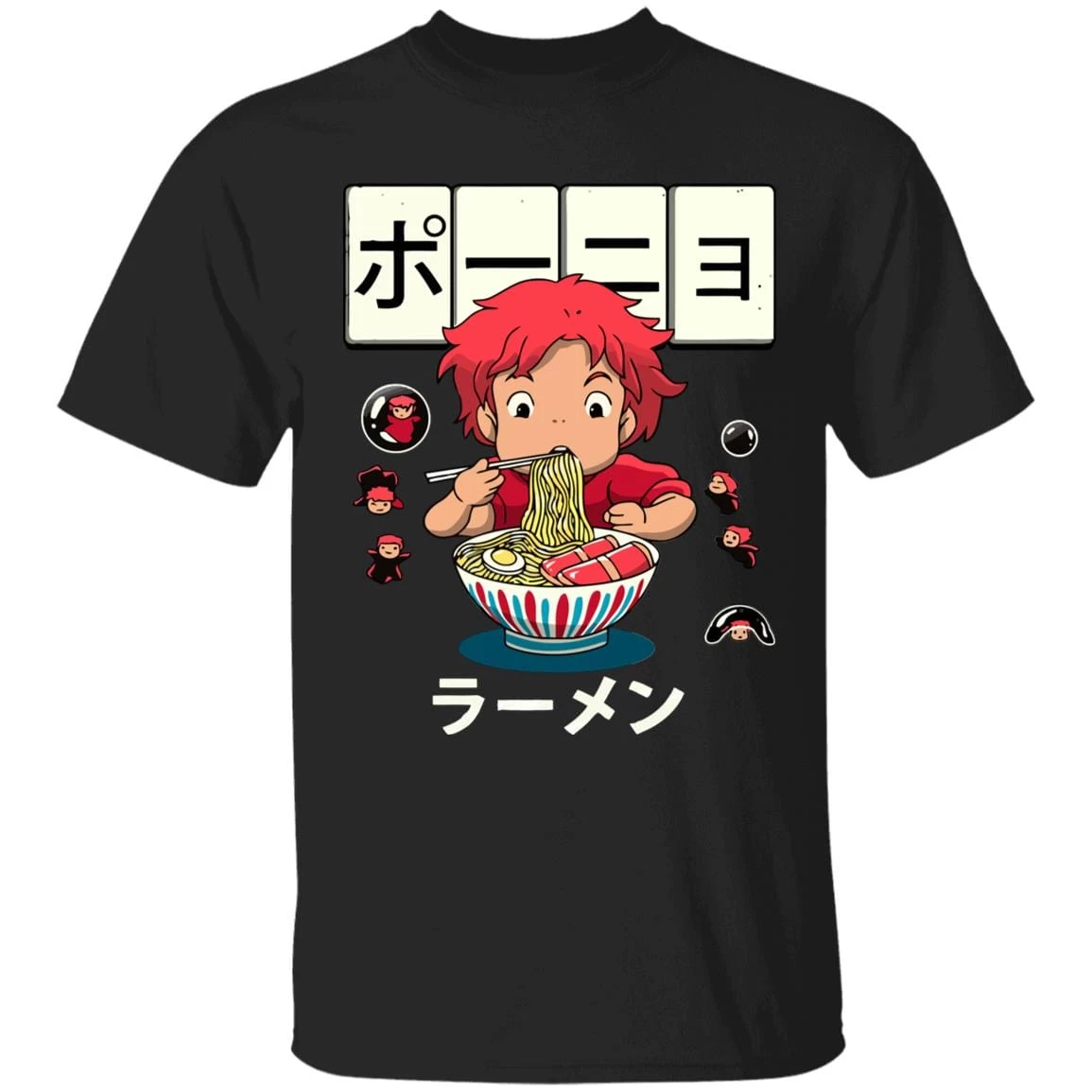 Ponyo Very First Ramen T Shirt 4 Ponyo Very First Ramen T Shirt - Image 2