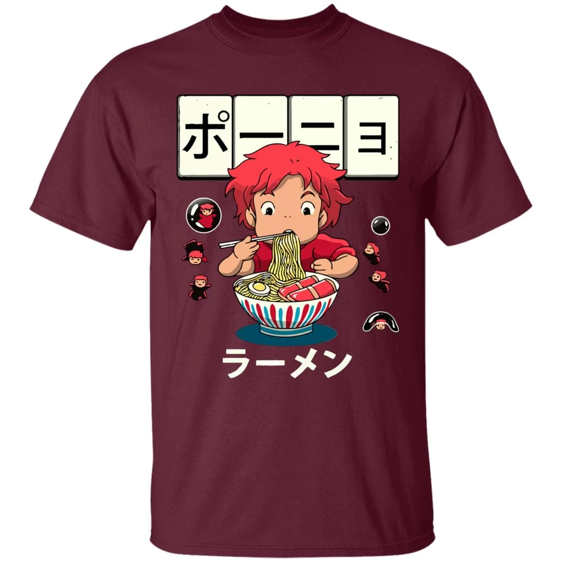 Ponyo Very First Ramen T Shirt 7 Ponyo Very First Ramen T Shirt - Image 5