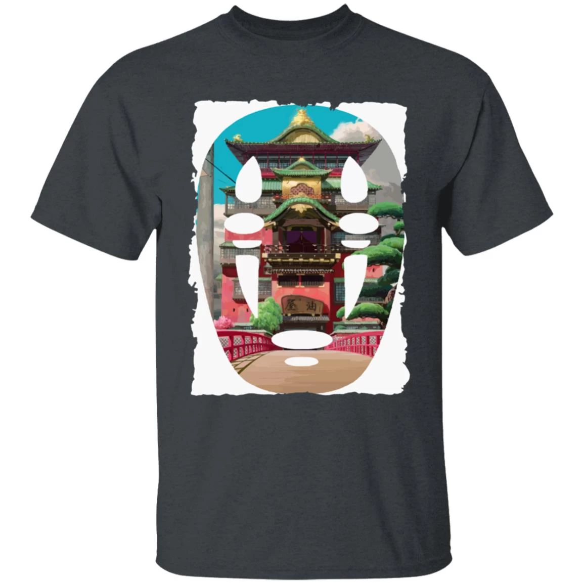 Spirited Away – The Bathhouse Ft. No Face T Shirt 5 Spirited Away – The Bathhouse Ft. No Face T Shirt - Image 3