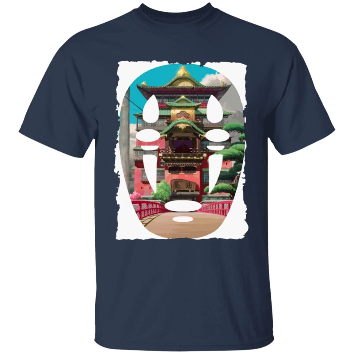 Spirited Away – The Bathhouse Ft. No Face T Shirt 8 Spirited Away – The Bathhouse Ft. No Face T Shirt - Image 6