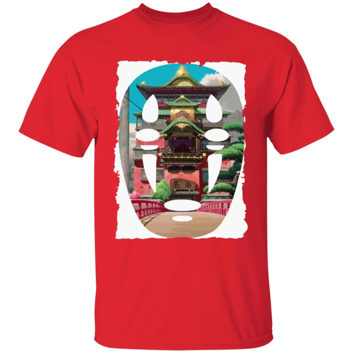 Spirited Away – The Bathhouse Ft. No Face T Shirt 9 Spirited Away – The Bathhouse Ft. No Face T Shirt - Image 7