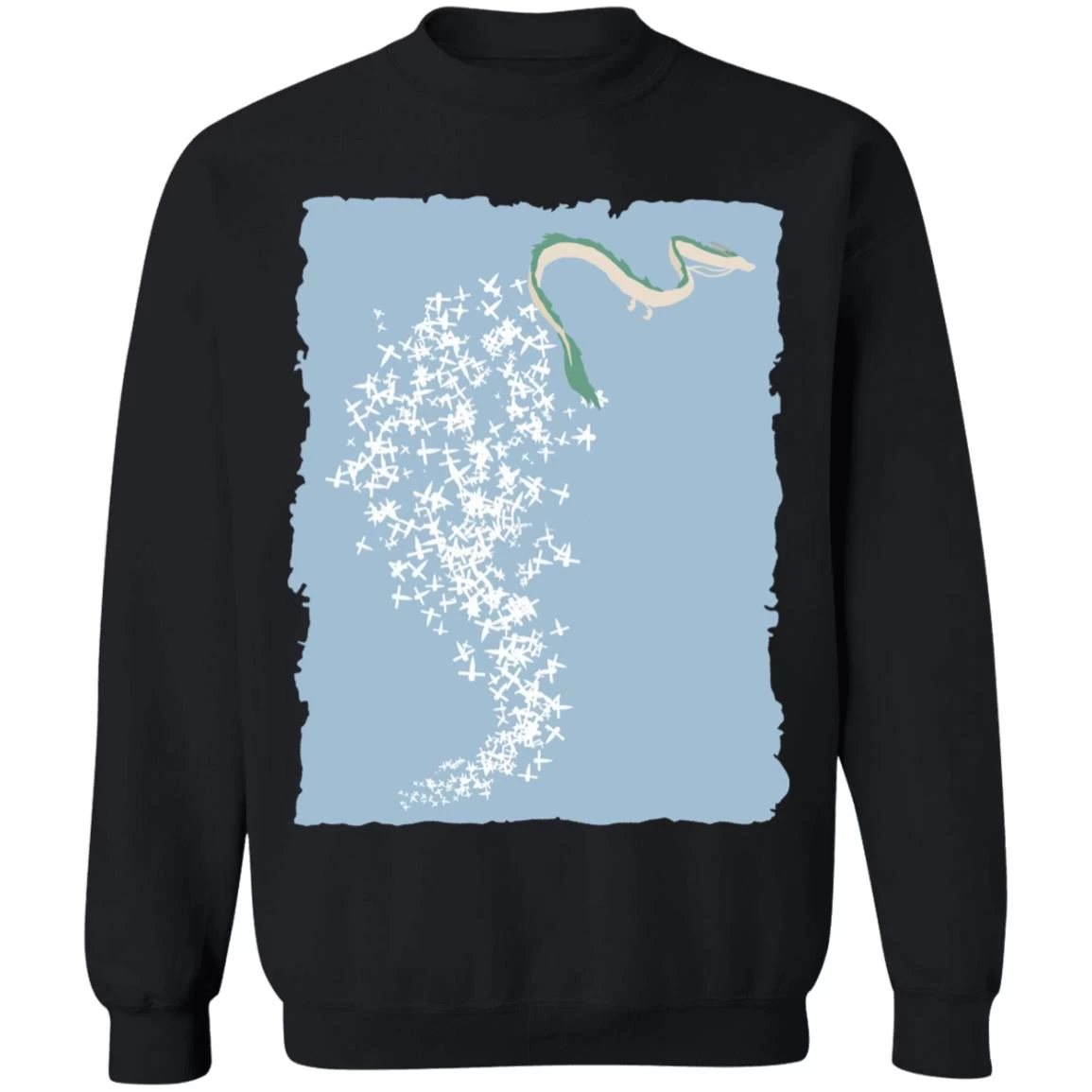 Spirited Away – Flying Haku Dragon Sweatshirt 4 Spirited Away – Flying Haku Dragon Sweatshirt - Image 2