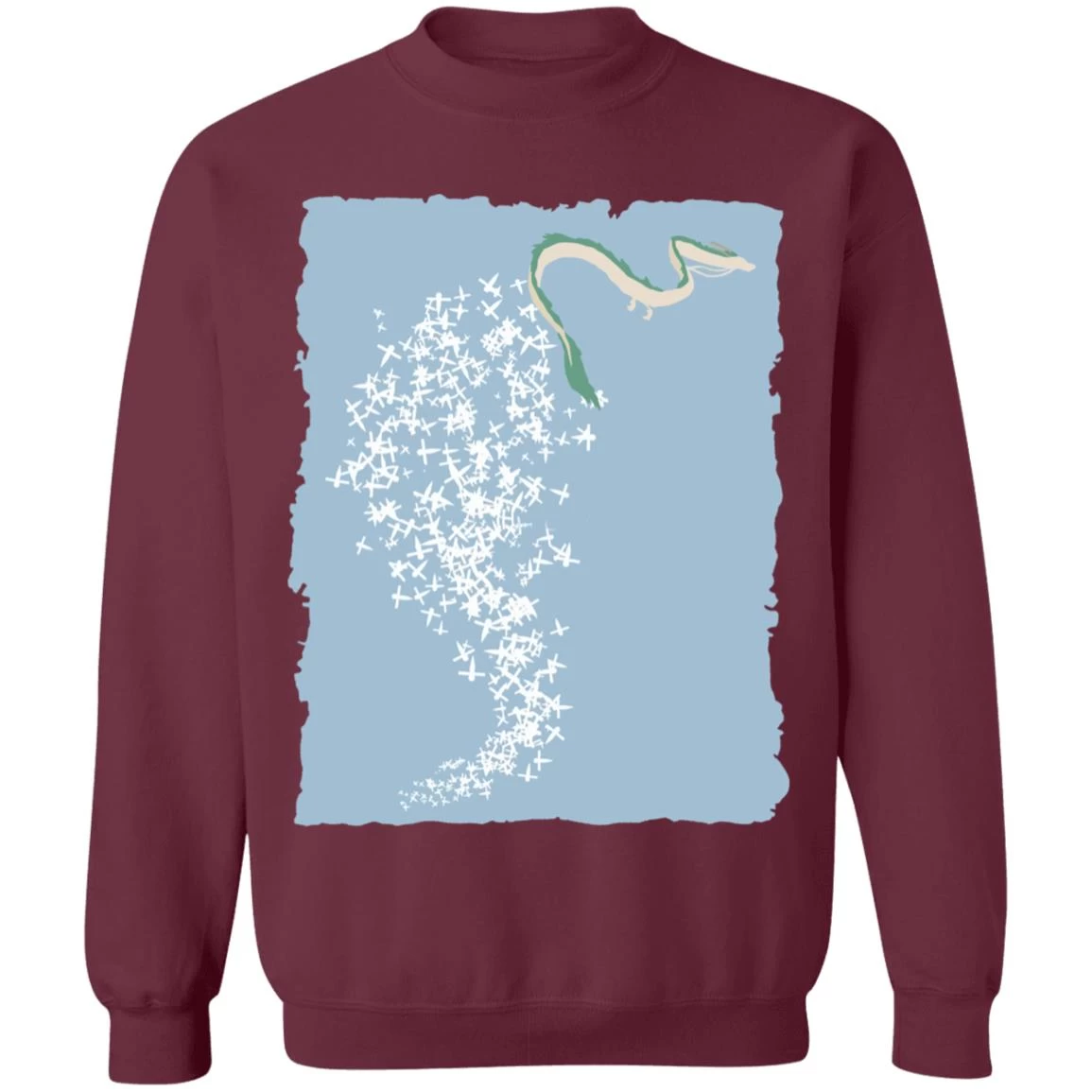 Spirited Away – Flying Haku Dragon Sweatshirt 5 Spirited Away – Flying Haku Dragon Sweatshirt - Image 3