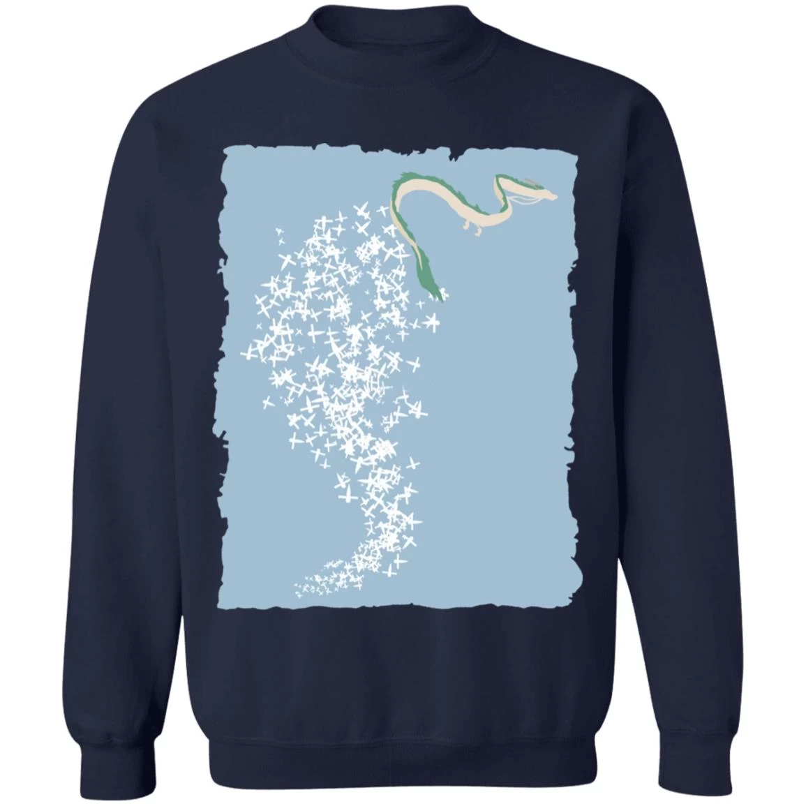 Spirited Away – Flying Haku Dragon Sweatshirt 15 Spirited Away – Flying Haku Dragon Sweatshirt - Image 13