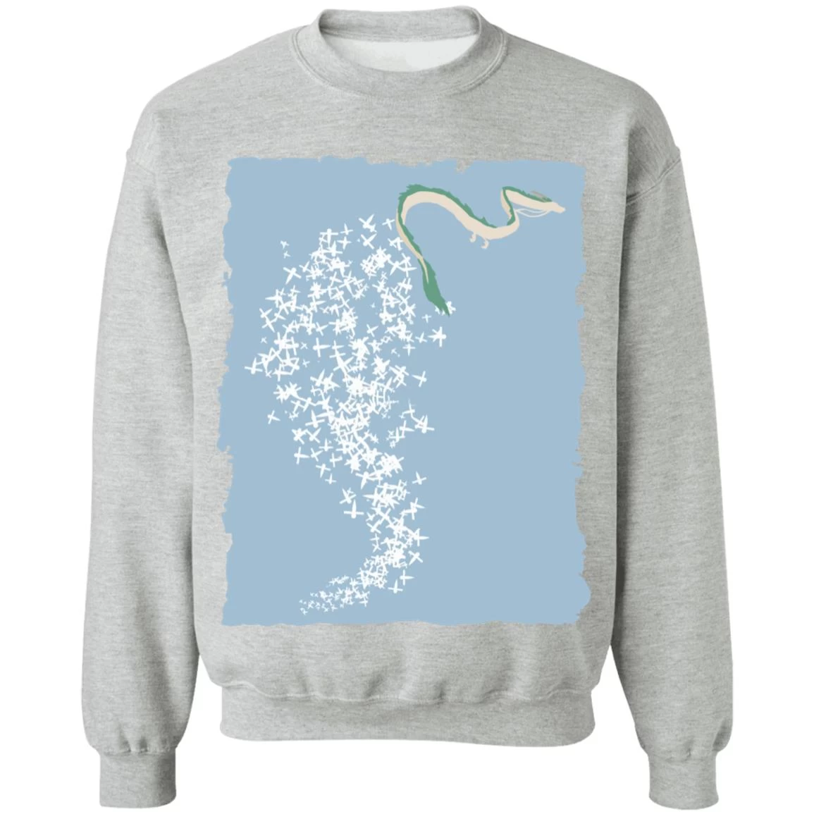 Spirited Away – Flying Haku Dragon Sweatshirt 11 Spirited Away – Flying Haku Dragon Sweatshirt - Image 9