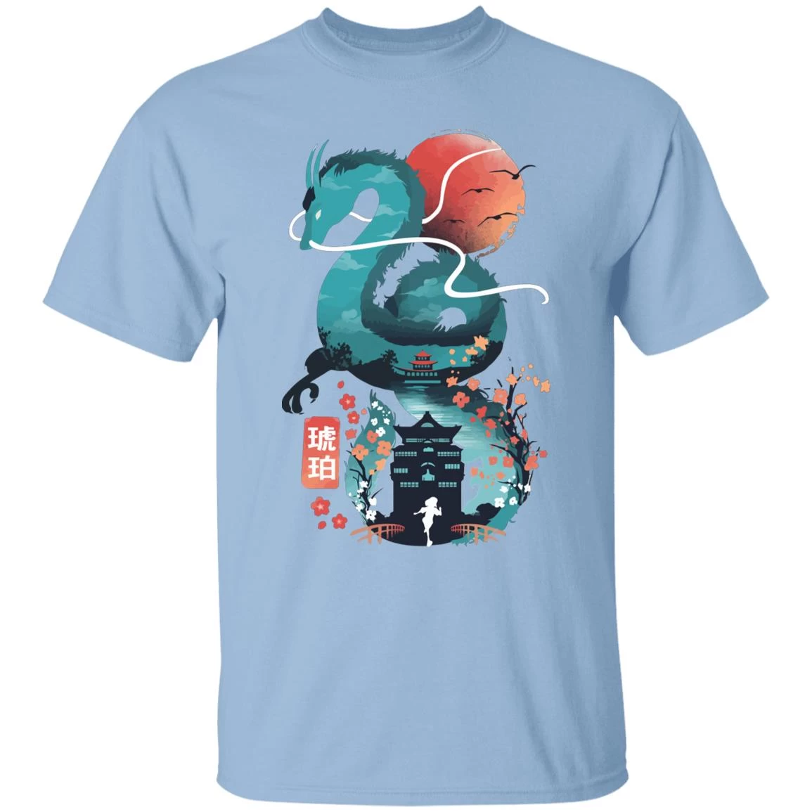 Spirited Away – Haku Dragon And The Bathhouse Classic T Shirt 11 Spirited Away – Haku Dragon And The Bathhouse Classic T Shirt - Image 9
