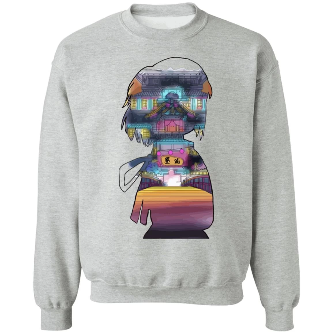 Spirited Away – Sen And The Bathhouse Cutout Colorful Sweatshirt 11 Spirited Away – Sen And The Bathhouse Cutout Colorful Sweatshirt - Image 9