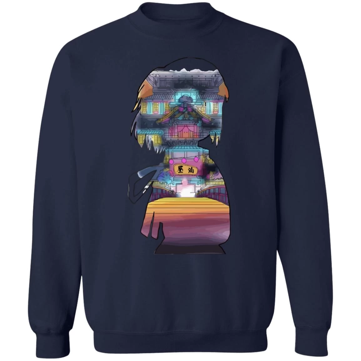 Spirited Away – Sen And The Bathhouse Cutout Colorful Sweatshirt 6 Spirited Away – Sen And The Bathhouse Cutout Colorful Sweatshirt - Image 4