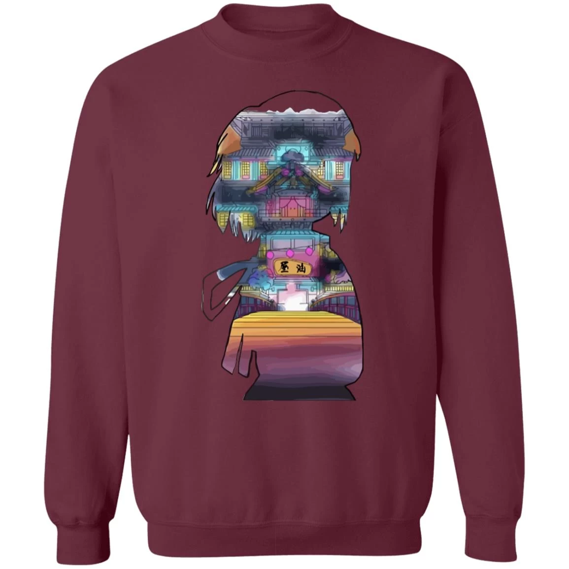 Spirited Away – Sen And The Bathhouse Cutout Colorful Sweatshirt 14 Spirited Away – Sen And The Bathhouse Cutout Colorful Sweatshirt - Image 12